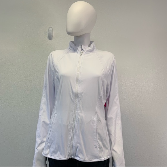 Yogalicious Women’s Zip Up White Jacket XL - Picture 1 of 12